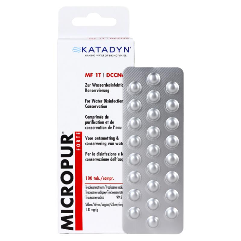 瑞士康迪KATADYN净水片直饮除菌消毒户外生存饮用水消毒粉MF 1T
