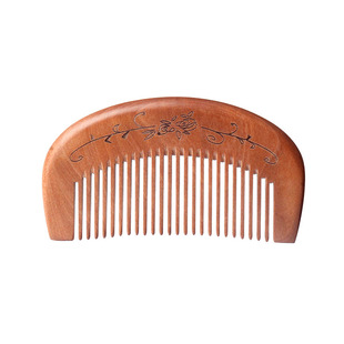 天然桃木梳子女士专用家用小号木头梳学生檀木头部经络按摩随身梳