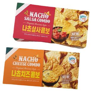 韩国进口零食GS25便利店友施芝士萨尔萨辣味蘸酱膨化墨西哥玉米片