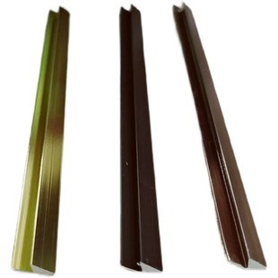 护墙板V缝条黑色金色玫瑰金金属收边线集成墙板中缝条美缝线