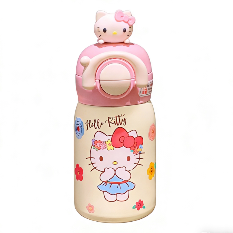 三丽鸥hellokitty口袋保温杯女生小巧外出便携吸管水杯子2026新款