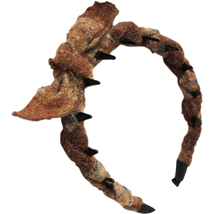 秋冬氛围感蝴蝶结带齿高颅顶发箍女洗脸压发头箍日常外戴发卡发饰