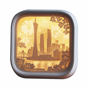 广州塔小蛮腰 非遗纸雕氛围夜灯旅游纪念礼物生日情侣节日送老外