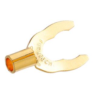 日本FURUTECH古河GS-100Y系列磷青铜镀金24K喇叭线SPADES插头 Y插