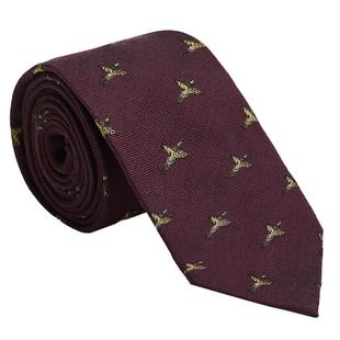 柏品羊毛真丝动物刺绣商务西装职业正装新郎结婚领带男送礼礼盒装