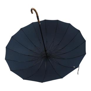 日本出口高档16骨超大伞面商务防风直柄伞男女士自动双人长柄雨伞