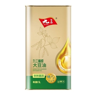 九三非转基因精榨一级大豆油5L食用油5升压榨铁桶精装油礼品装