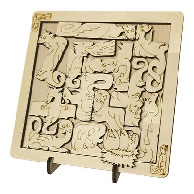 puzzle拼图十级难度龙的宝藏解密解谜玩具jigsaw烧脑迷宫dragon