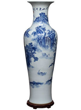 景德镇陶瓷器落地大花瓶客厅