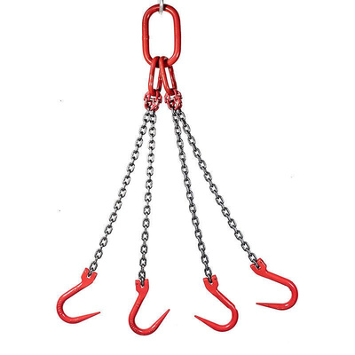 起重吊索具羊角开口钢管挂钩g80