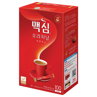 韩国进口麦馨Maxim速溶咖啡红三合一原味咖啡粉提神冲泡香浓便携