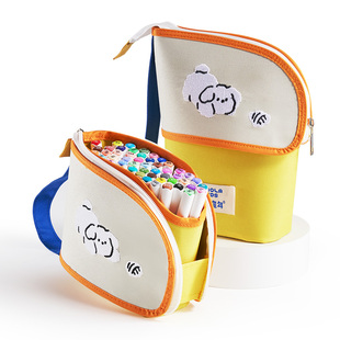 美乐童年直液式丙烯马克笔小学生美术专用软头幼儿园彩笔不透色可叠色画画颜料笔画笔儿童无毒可水洗水彩笔