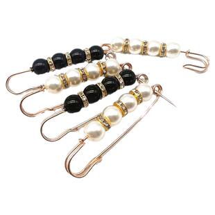 裤子腰围别针改小神器固定衣服夹子裙子腰围收紧防走光珍珠女胸针