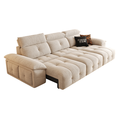 法莎蒂零靠墙电动抗菌婴儿绒沙发