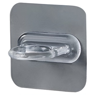 免打孔环形挂钩强粘力手机支架环形透明贴片挂钩沐浴露收纳挂钩