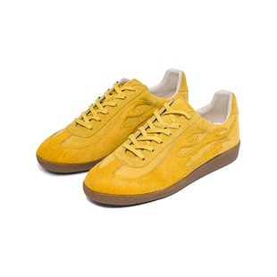 SYMBOLS OF LIGHT 火焰回溯 黄色马毛火焰休闲美式复古男女德训鞋
