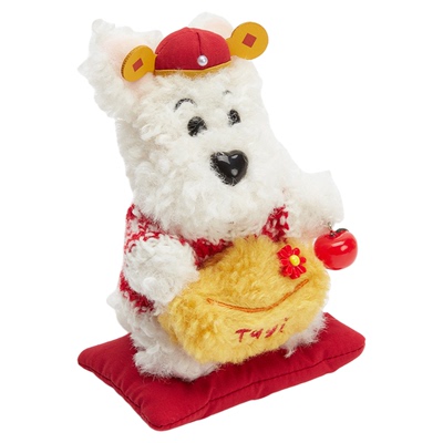 Tagi.狗狗新年毛绒挂件配饰