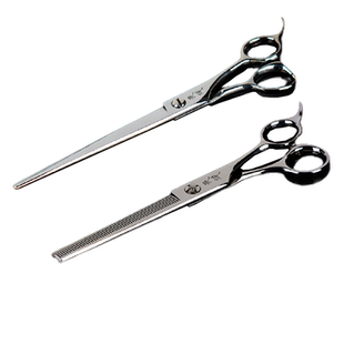 天域宠物剪刀天域自然剪美容师泰迪比熊专用精修直剪牙剪弯剪鱼骨