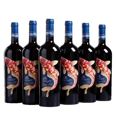 傲鱼原瓶进口金奖红酒