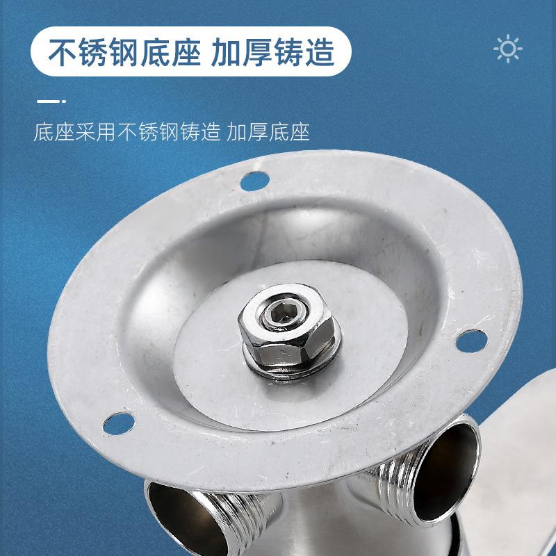 304不锈钢太阳能混水阀电热水器明装批发合U恒温开关阀淋浴型贴墙