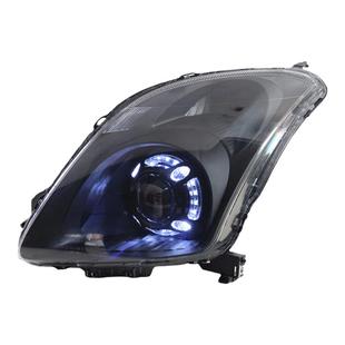 适配铃木雨燕大灯总成改装前照灯LED透镜新老款激光日行灯流水灯