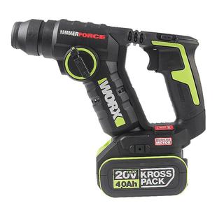 威克士20V锂电无刷轻型电锤WU380S家用多功能电钻脉冲打瓷冲击钻