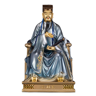 黄铜吕洞宾神像家用供奉道家祖师爷玄关祝福摆件全铜孚佑帝君神像