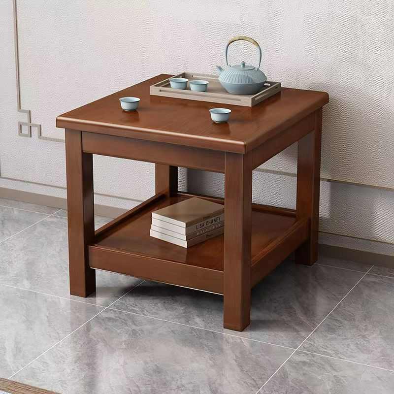 老式小方桌正方形木桌客厅家用60x60沙发边桌实木茶桌茶几小桌子
