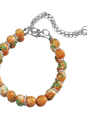 【橘光碎玉】MIES原创油画风串珠手链女小众高级感彩色饰品手串