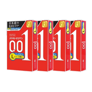 冈本001囤货｜避孕套男用超薄官方正品旗舰店安全0.01byt3只*4盒
