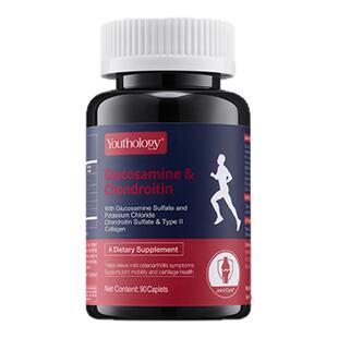 Youthology有生之颜氨糖软骨素高钙维骨力绿瓶中老年钙片正品