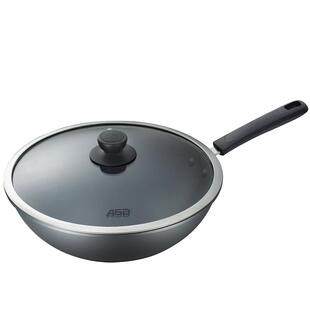 爱仕达炒锅圆底不粘锅家用煤气灶明火专用老式炒菜锅具CL32U2Q