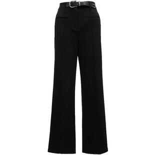 Vero Moda奥莱休闲裤子女秋冬新款中腰直筒简约优雅通勤宽松流行