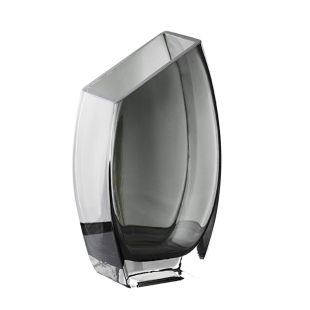 轻奢北欧简约工艺斜口创意网红玻璃花瓶水养鲜花客厅餐桌插花摆件