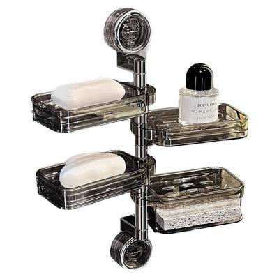 BSD吸盘旋转多层肥皂盒壁挂式