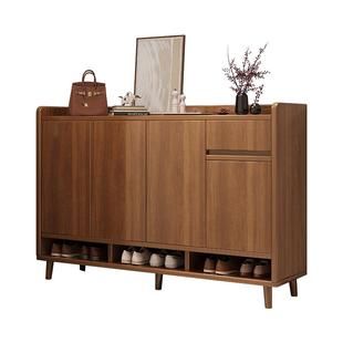 实木鞋柜家用门口入户门储物收纳柜一体靠墙2025新款爆款高档鞋架