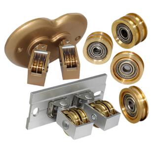 恋晴晾衣架升降手摇万向轮轴承转向轮晒衣架转角器配件铜滑轮双杆