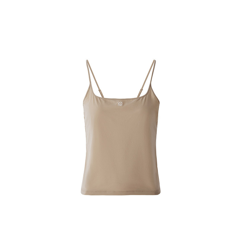 OCHIRLY欧时力 可调节肩带吊带背心女上衣打底方领春季新品