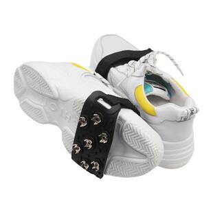 冰爪防滑7齿锌合金硅胶轻便携式简易防摔脚鞋套冰面雪地登山冰爪