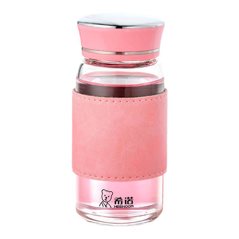 希诺玻璃杯单层小巧便携简约清新森系网红水杯创意潮流可爱杯子女