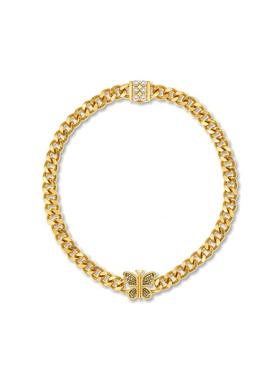 stugazi金蝴蝶珍珠古巴链