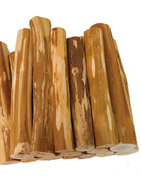 去皮杉木装饰摆件壁炉木柴入宅木柴婚庆家居简约树桩围栏装饰摆件