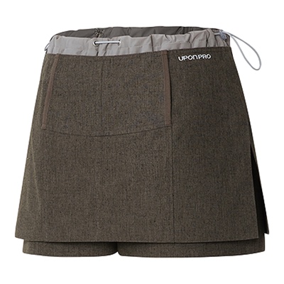 【26春新品】UPONPRO 户外线 榆木棕汉麻混纺小A版短款裙裤