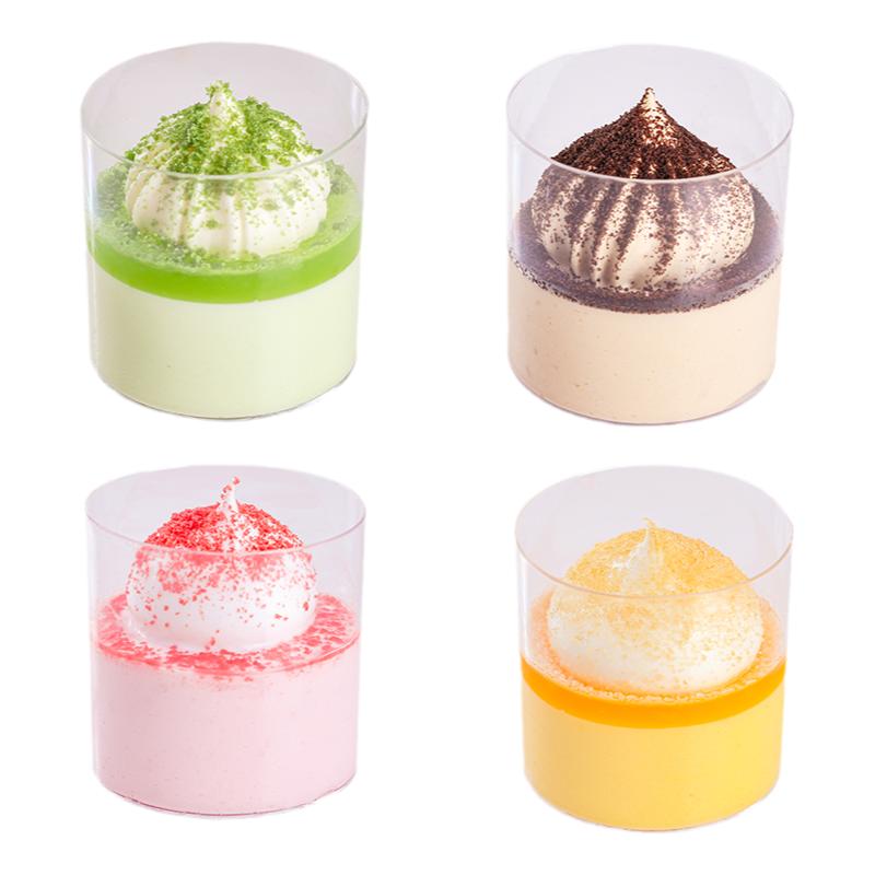 奥昆慕斯杯蛋糕提拉米苏圆形杯子茶歇小甜品摆摊酒店自助餐摆台批