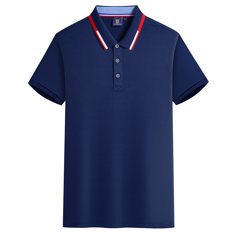 冰丝速干工作服t恤定制短袖POLO衫男装印logo广告文化衫工装厂服