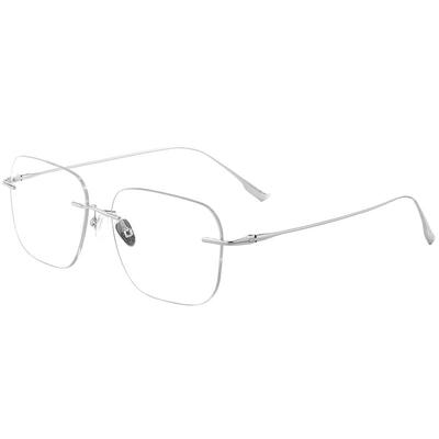 大脸无框近视眼镜男款防蓝光