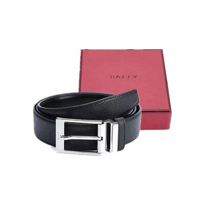 BALLY/巴利经典方扣真皮牛皮腰带