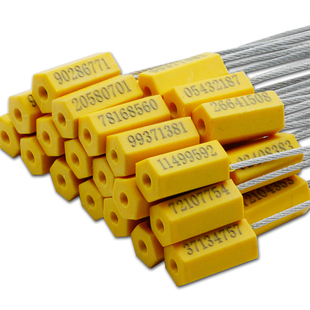 集装箱铅封钢丝封条一次性物流封签扎带煤矿油罐车吨袋编码施封锁