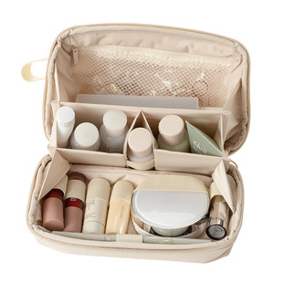 懒角落化妆包旅游出差便携式化妆品护肤品大容量随身收纳袋洗漱包