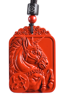保真朱砂吊坠本命年正品生肖马
